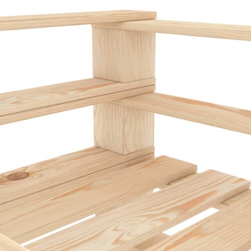 Garden Pallet Armchair Wood - Image 4