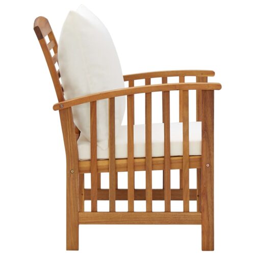 Garden Chairs with Cushions 2pcs Solid Acacia Wood - Image 4