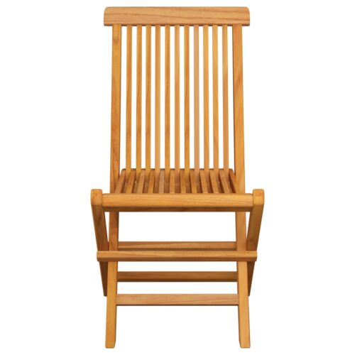 Garden Chairs with Anthracite Cushions 6pcs Solid Teak Wood - Image 4