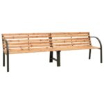 Twin Garden Bench 241cm Solid Wood Chinese Fir