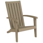 Garden Adirondack Chair Brown Polypropylene