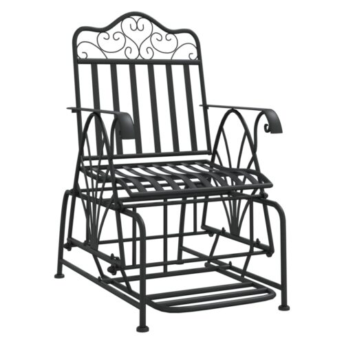 Glider Bench 61cm Black Steel