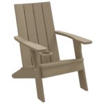 Garden Adirondack Chair Brown 75x88.5x89.5cm Polypropylene