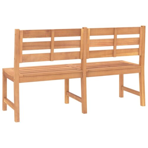 Garden Bench 150cm Solid Teak Wood - Image 5