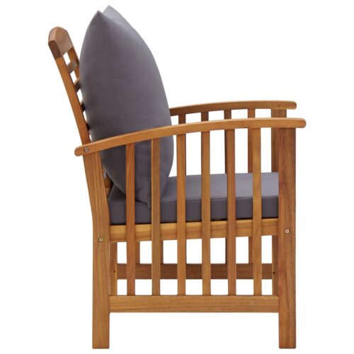 Garden Chairs with Cushions 2pcs Solid Acacia Wood - Image 4