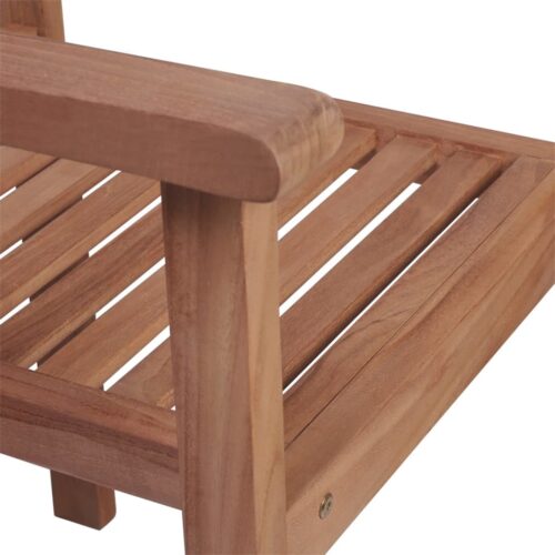 Stackable Garden Chairs with Cushions 8pcs Solid Teak Wood - Image 5