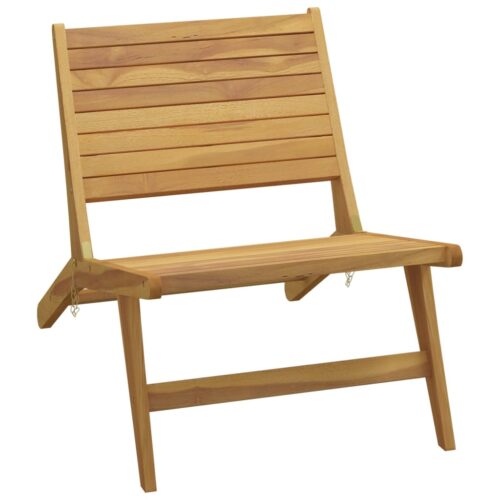 Garden Chair with Footrest Solid Wood Teak - Image 6
