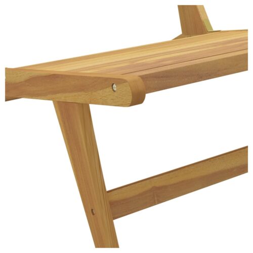Garden Chair with Footrest Solid Wood Teak - Image 10