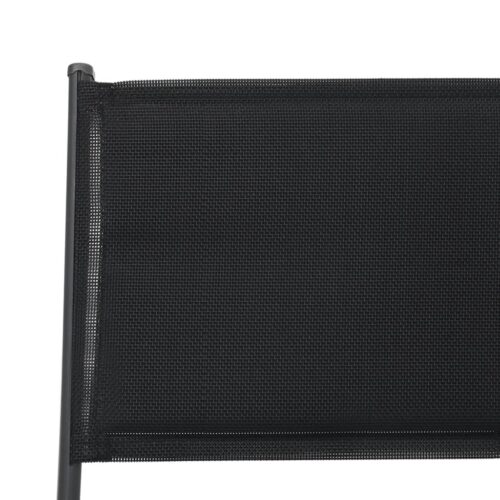 Folding Outdoor Chairs 2pcs Steel Textilene - Image 7