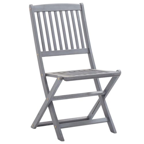 Folding Outdoor Chairs 4pcs Solid Acacia Wood