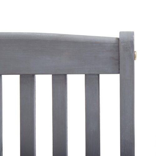 Folding Outdoor Chairs 4pcs Solid Acacia Wood - Image 8