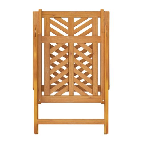 Reclining Garden Chairs 3pcs Solid Wood Acacia - Image 8