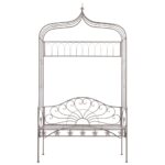 Garden Bench 122cm Iron Antique Brown
