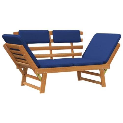 Garden Bench with Cushions 2-in-1 190cm Solid Acacia Wood - Image 4