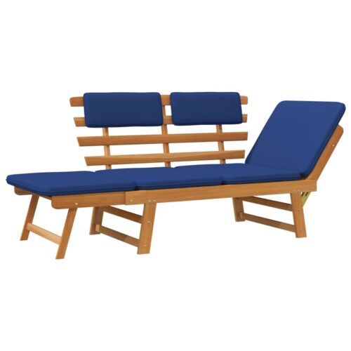 Garden Bench with Cushions 2-in-1 190cm Solid Acacia Wood - Image 6