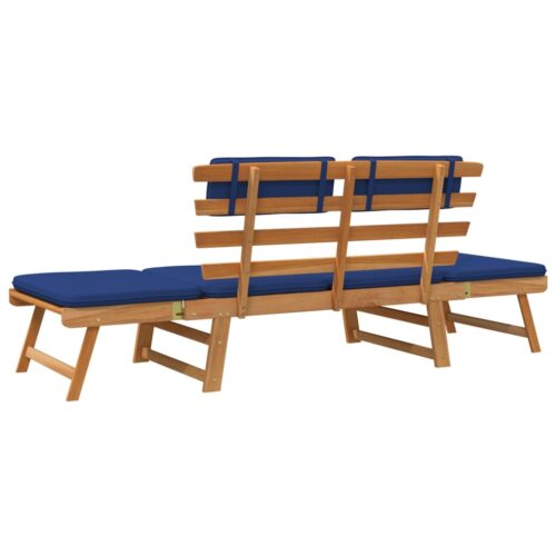 Garden Bench with Cushions 2-in-1 190cm Solid Acacia Wood - Image 8
