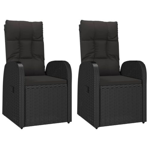 3pcs Garden Dining Set Outdoor Patio Bistro Sofa Chairs Table Wicker Furniture - Image 4