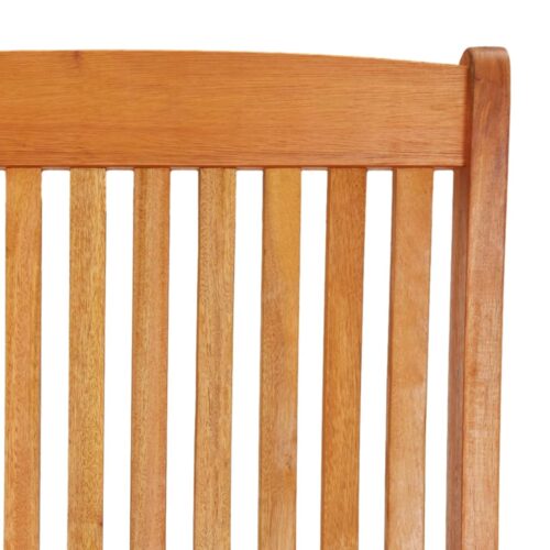 Folding Garden Chairs with Footrests 2pcs Solid Wood Eucalyptus - Image 9