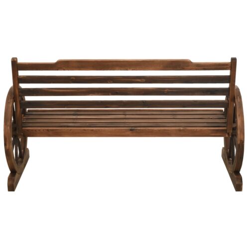 Garden Bench 142cm Solid Firwood - Image 3