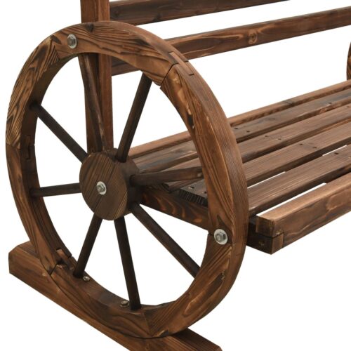 Garden Bench 142cm Solid Firwood - Image 7