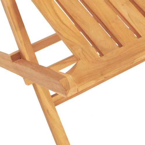 Folding Garden Chairs 2pcs 47x47x89cm Solid Wood Teak - Image 7