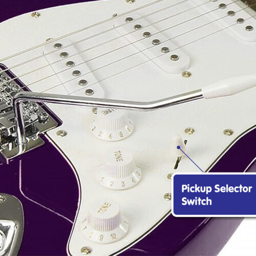 Karrera 39in Electric Guitar  Purple - Image 3