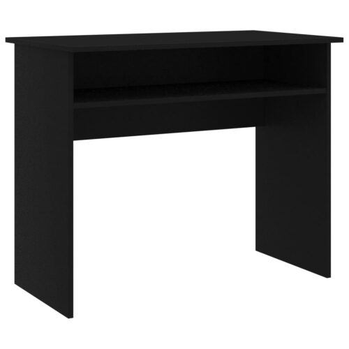 Desk Black 90x50x74cm Engineered Wood