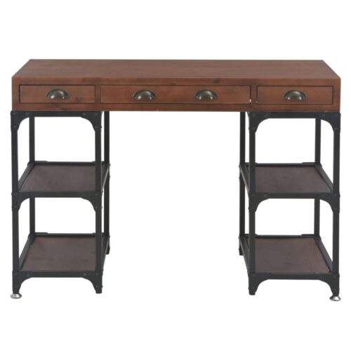 Desk with 3 Drawers 110x50x78cm Solid Fir Wood - Image 11