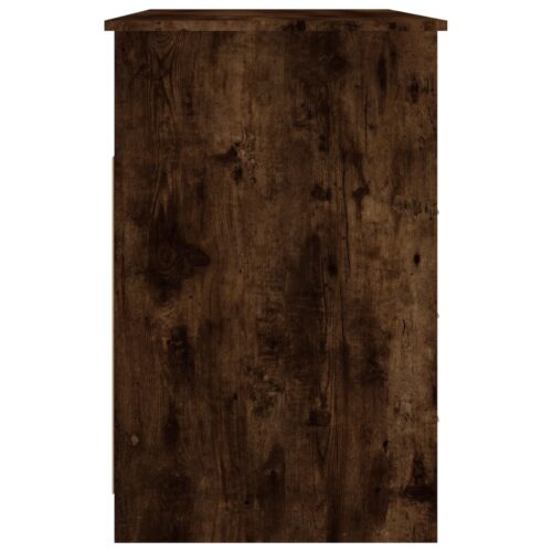 Office Desk Work Computer Laptop Storage Drawers Cabinet Table Smoked Oak - Image 8