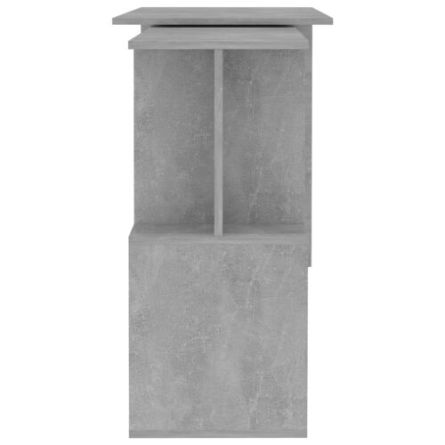 Corner Desk Convertible L-Shape Computer Work Study Craft Wooden Shelf Table - Image 7