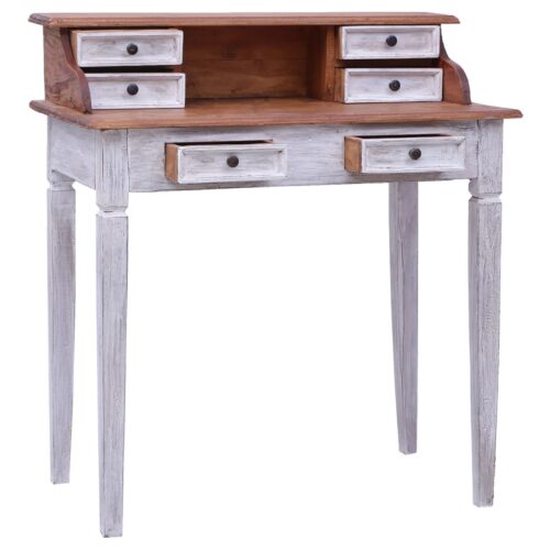 Writing Desk with Drawers 90x50x101cm Solid Reclaimed Wood