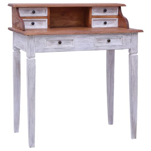 Writing Desk with Drawers 90x50x101cm Solid Reclaimed Wood - Image 2