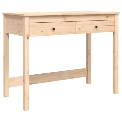 Desk with Drawers 100x50x78cm Solid Wood Pine