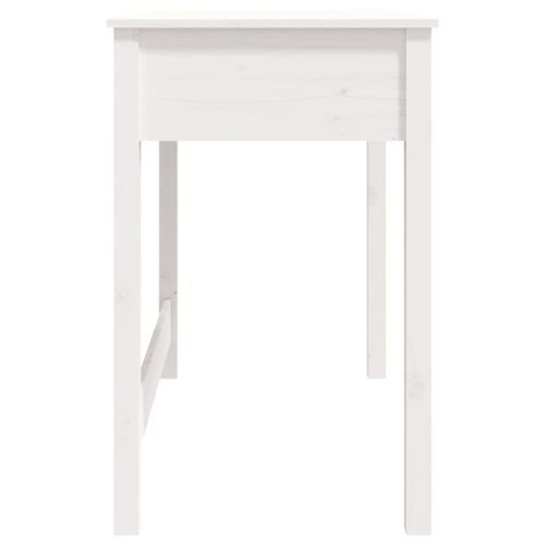 Desk with Drawers White 100x50x78cm Solid Wood Pine - Image 8
