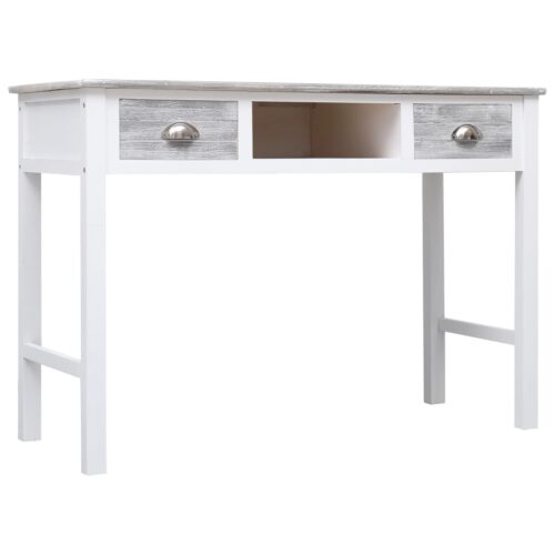 Writing Desk Grey 110x45x76cm Wood