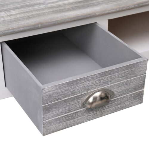 Writing Desk Grey 110x45x76cm Wood - Image 6