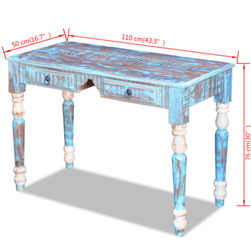 Desk Solid Reclaimed Wood - Image 8