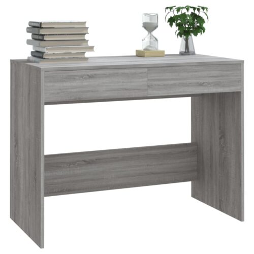 Desk Grey Sonoma 101x50x76.5cm Engineered Wood - Image 4