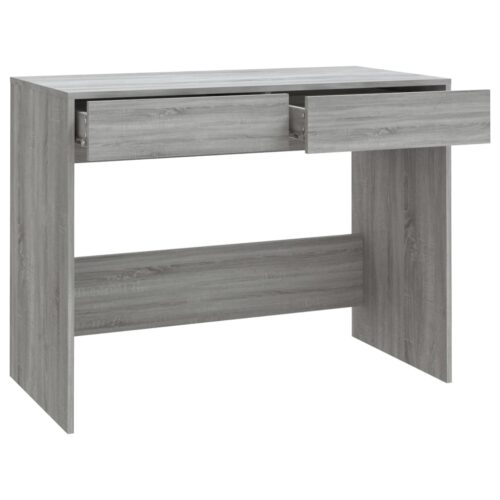 Desk Grey Sonoma 101x50x76.5cm Engineered Wood - Image 7