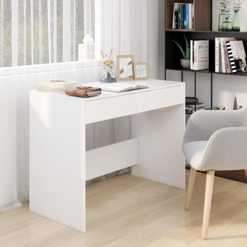 Desk White 101x50x76.5cm Engineered Wood - Image 2