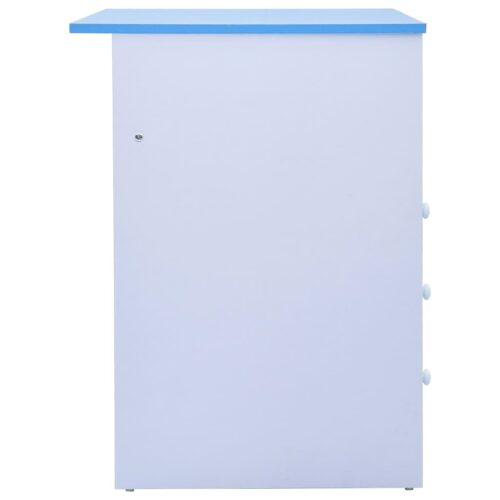 Children Drawing Study Desk Tiltable Blue White - Image 6