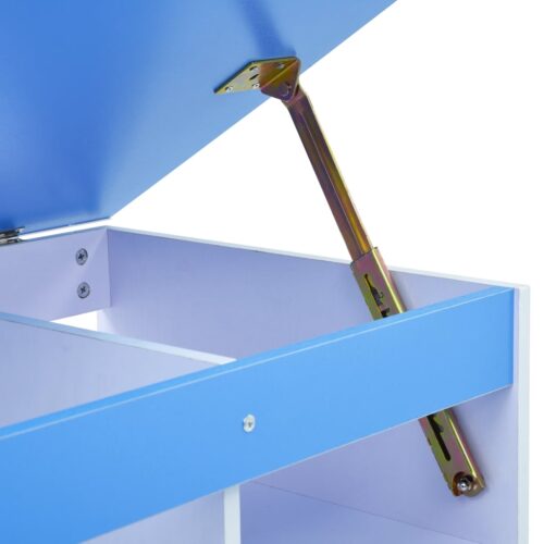 Children Drawing Study Desk Tiltable Blue White - Image 8