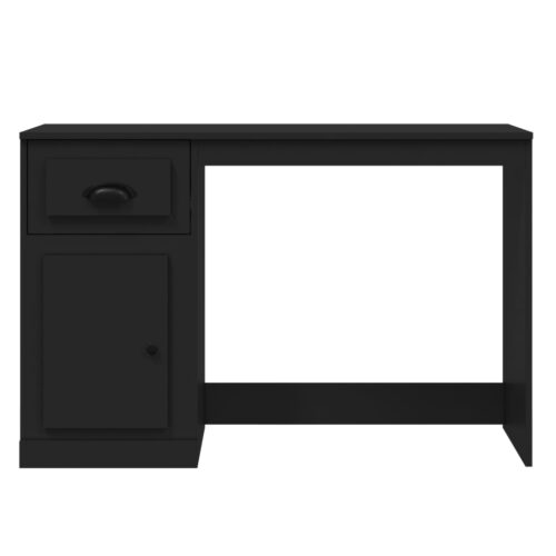 Desk with Drawer Black 115x50x75cm Engineered Wood - Image 6