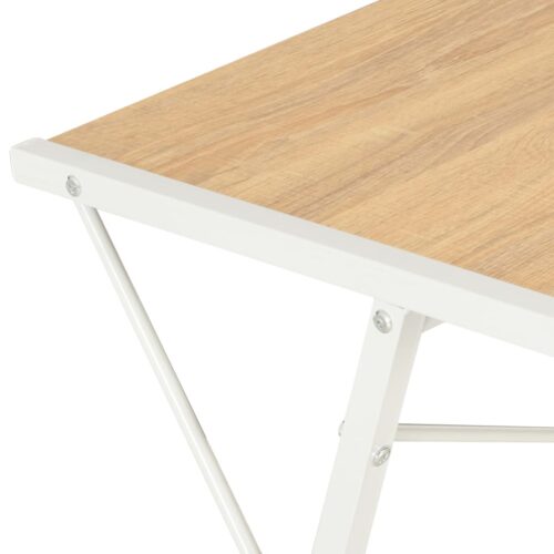 Desk with Shelf White Oak 116x50x93cm - Image 6