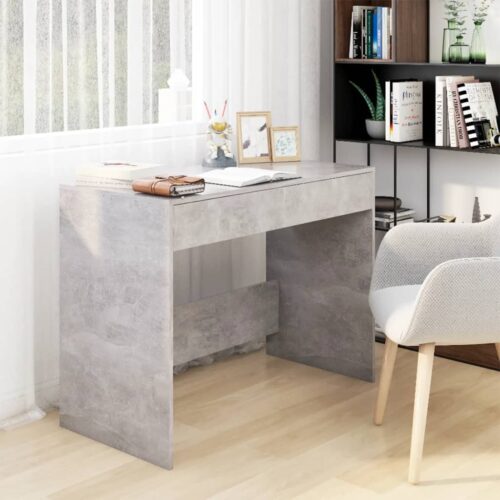 Desk Concrete Grey 101x50x76.5cm Engineered Wood - Image 2