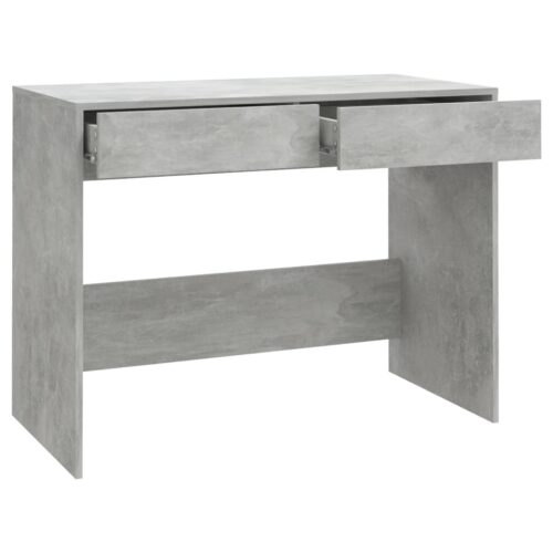 Desk Concrete Grey 101x50x76.5cm Engineered Wood - Image 7
