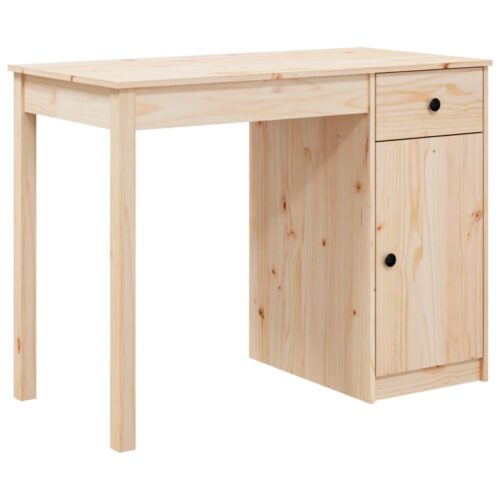 Desk 100x50x75cm Solid Wood Pine