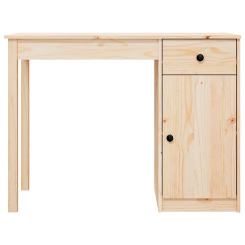 Desk 100x50x75cm Solid Wood Pine - Image 6