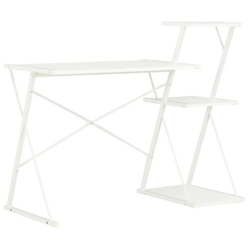 Desk with Shelf White 116x50x93cm