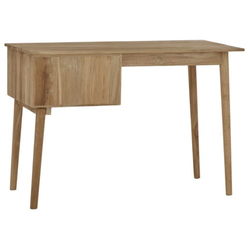 Desk with 2 Drawers 110x52x75cm Solid Wood Teak - Image 5